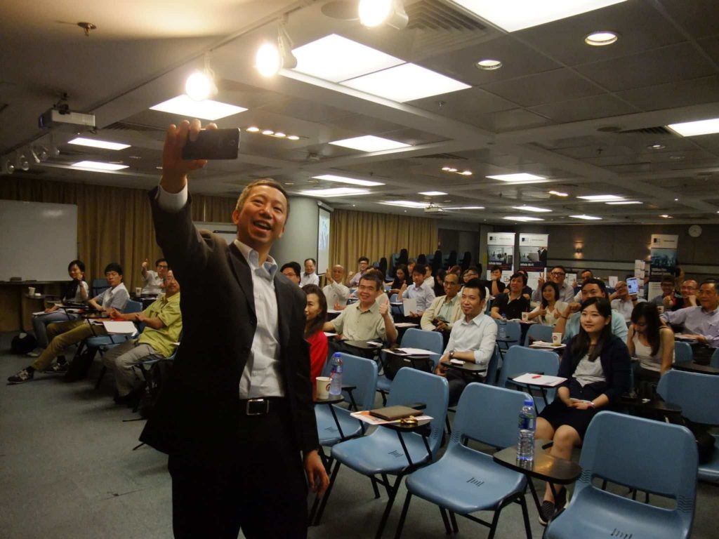 Matthew Kwan speaking at HKPC
